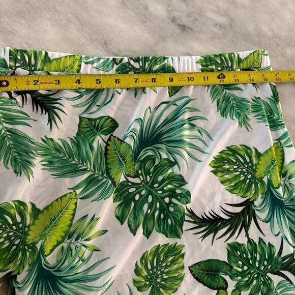 Tropical Ruffle Hem Cover Up, Size Large - Picture 11 of 13